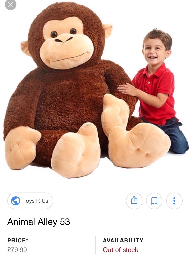 massive monkey teddy